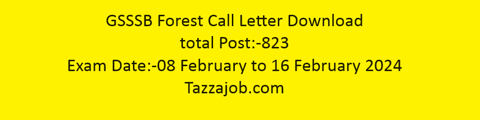 GSSSB Forest Call letter Download 1 GSSSB Forest Call Letter Download