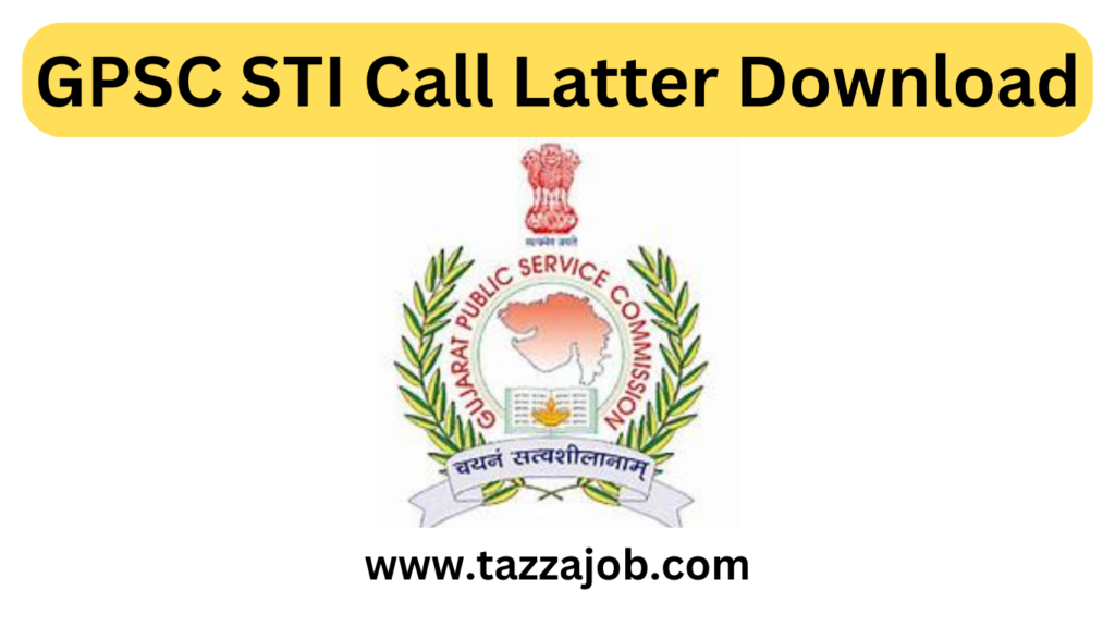 GPSC STI Call Letter 2024 Download Now! 3 GPSC STI Call Letter 2024