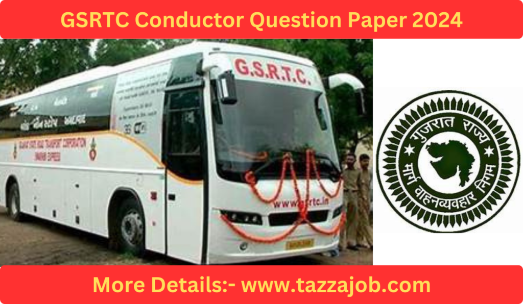 GSRTC Conductor Que2024 3 GSRTC Conductor Question Paper 2024 Download