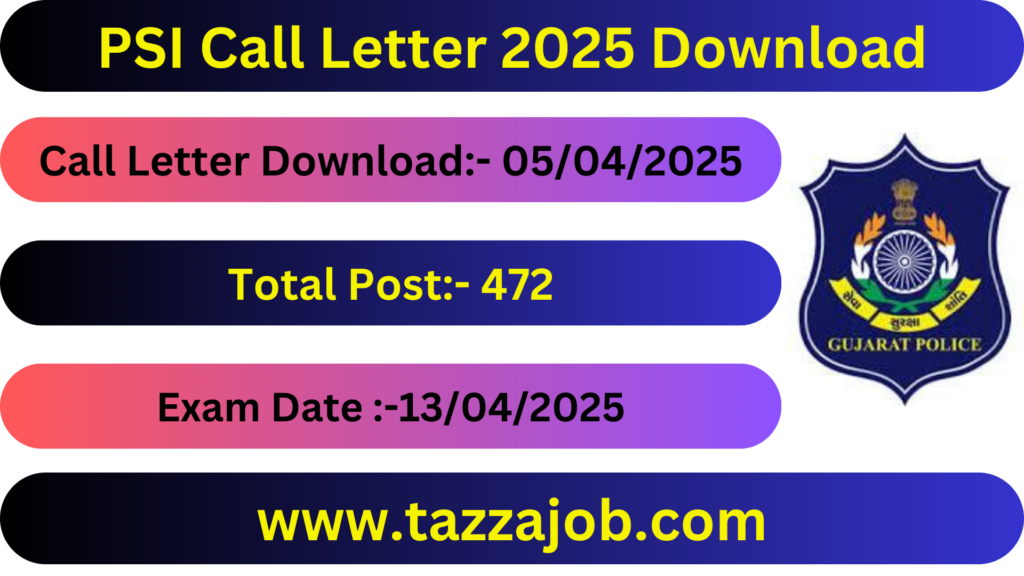 PSI Call Letter Download Now !!! 1 PSI Call Letter 2025