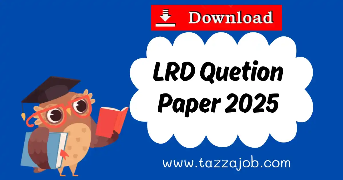 Gujarat Lrd Question Paper 2025 Download PDF Now