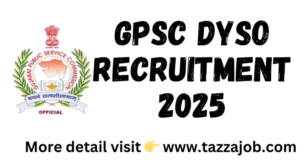 GPSC Dyso Call Letter Download 2025