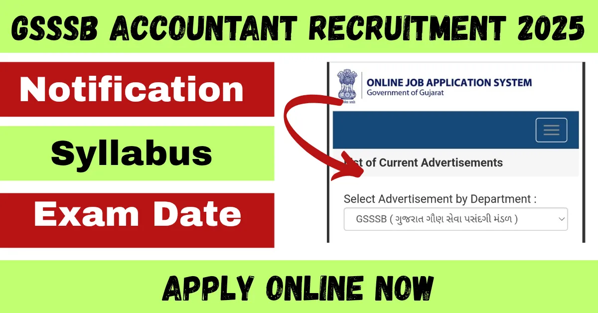 GSSSB Accountant & Auditor Syllabus Download 2025