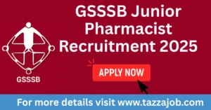 GSSSB Junior Pharmacist Recruitment 2025 | GSSSB Junior Pharmacist Syllaubs 2025