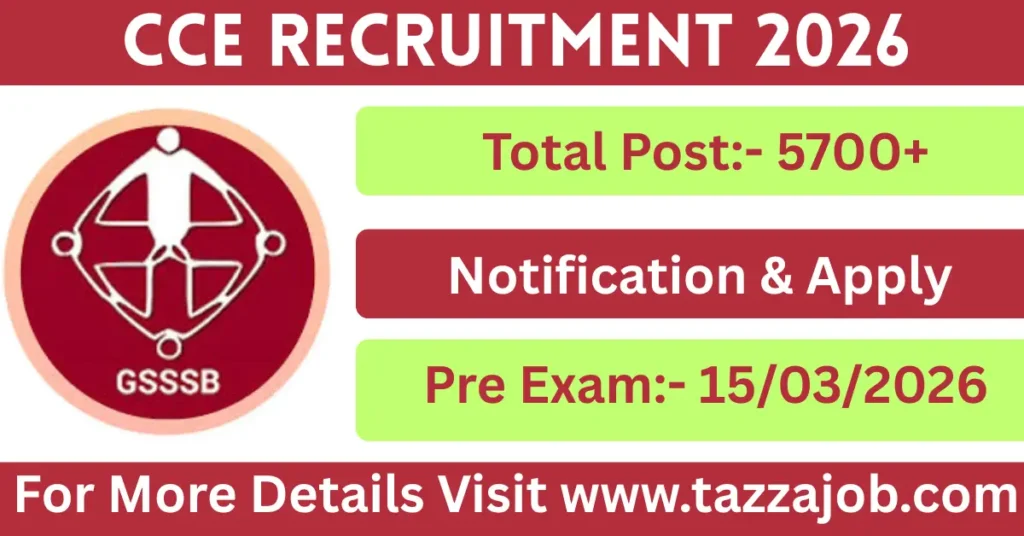 GSSSB CCE Recruitment 2026 Gujarat GSSSB CCE New RR 2026 PDF Download