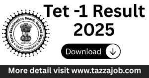 Gujarat TET-1 Result 2025