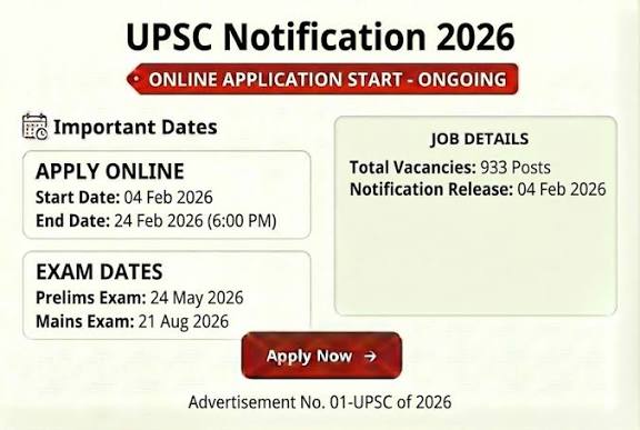 UPSC Civil Service Notification 2026