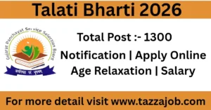 Panchayat Talati Cum Mantri Bharti 2026